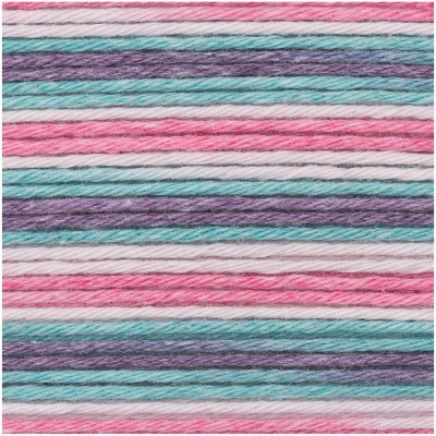 Rico Baby Cotton Soft Prints DK										 - 020 Pink-Turquoise