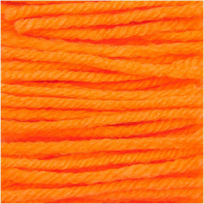 Rico Hooki Hooki Knotting Yarn  6.5cm										 - 100278 Neon Orange