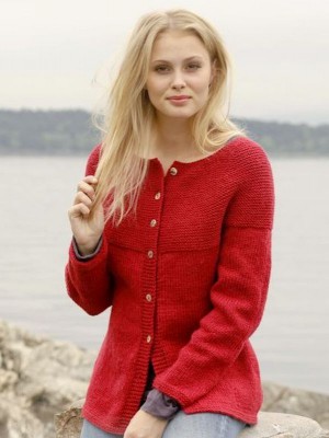 DROPS Scarlet Strickjacke - Deutschsprachige Anleitung										