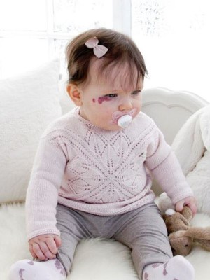 DROPS Spring Princess Babypullover - Deutschsprachige Anleitung										