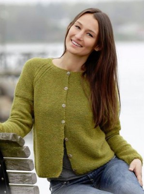 DROPS Sweet Olivia Langarm-Strickjacke - Deutschsprachige Anleitung										