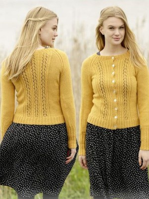 DROPS Sweet as Honey Strickjacke - Deutschsprachige Anleitung										