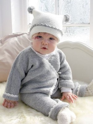 DROPS Time for Fun Baby Strampler und Beanie - Deutschsprachige Anleitung										