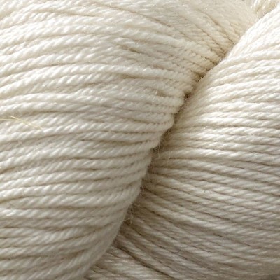 Ungefarbtes Garn Merino Silk 4 Ply										 - Ungefarbt / Ecru - 100g