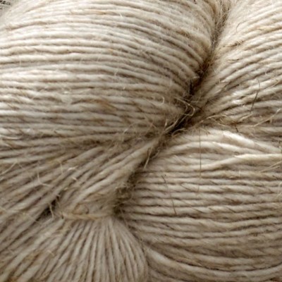 Ungefarbtes Garn Organic Wool Linen 4 Ply										 - Ungefarbt / Ecru - 100g