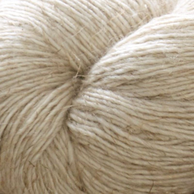 Ungefarbtes Garn Organic Wool Linen Single										 - Ungefarbt / Ecru - 100g