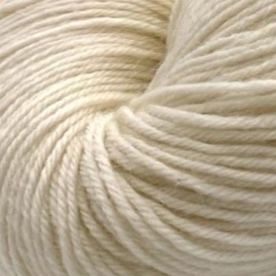 Ungefarbtes Garn Superwash Bluefaced Leicester/Corriedale Sock										 - Ungefarbt / Ecru - 100g