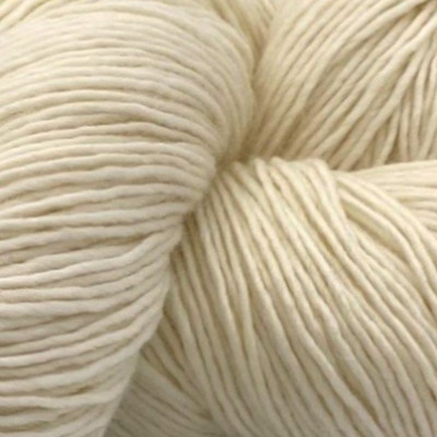 Ungefarbtes Garn Superwash Merino Single										 - Ungefarbt / Ecru - 100g