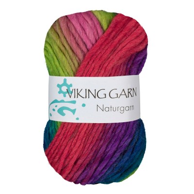 Viking Garn Snorre Naturgarn										 - 638 Multi Green/Pink
