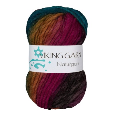 Viking Garn Snorre Naturgarn										 - 656 Multi Purple/Jade