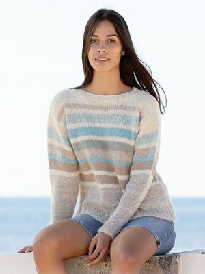 DROPS Water Lines Pullover - Deutschsprachige Anleitung										