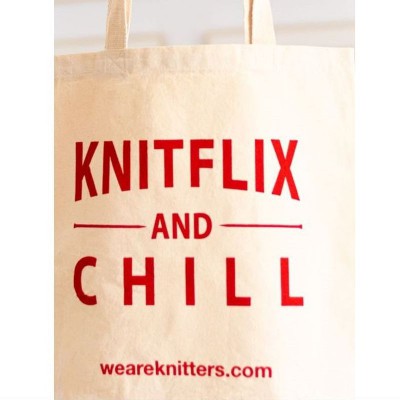 We Are Knitters 100% Cotton Tote Bag										