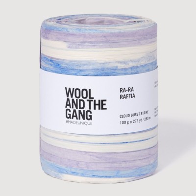 Wool and the Gang Ra-Ra Raffia										 - Stripe Cloud Burst
