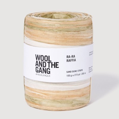 Wool and the Gang Ra-Ra Raffia										 - Stripe Sand Dune