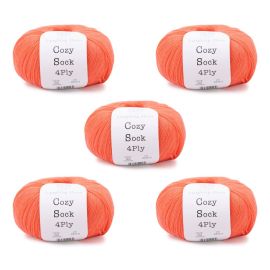 Laughing Hens Cozy Sock 4 Ply Pack of 5 x 100g