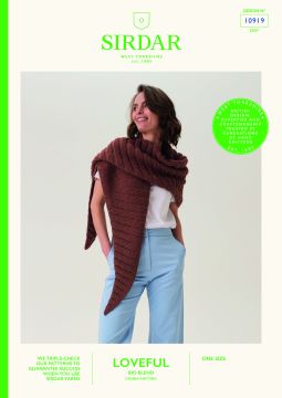 Sirdar Loveful Bio 10919 Clam Shell Ribbed