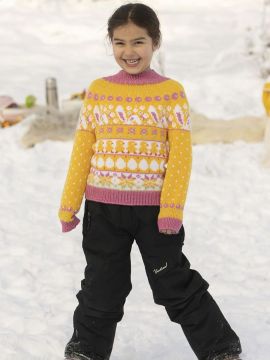 Viking Garn 2412-2 Children's Easter Spirit Sweater - Pink