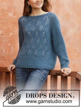 DROPS Blue Spruce Pullover - Deutschsprachige Anleitung