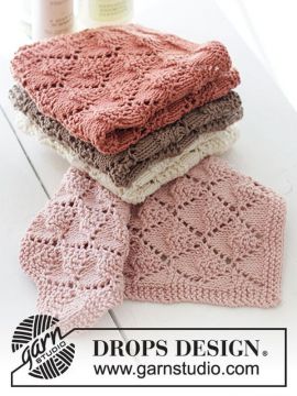 DROPS Bright Diamonds Baumwollwaschlappen - Deutschsprachige Anleitung