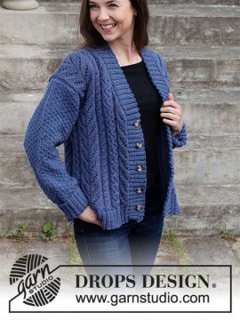 DROPS Cabled Concerto Strickjacke - Deutschsprachige Anleitung