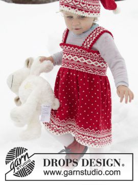 DROPS Miss Cookie Lätzchenkleid für Kinder - Deutschsprachige Anleitung