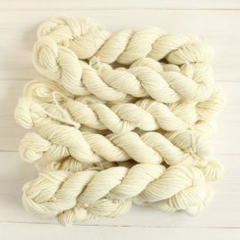 Undyed DK Superwash Merino Multi Mini Skeins 5 x 20g