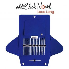 addiClick Novel Lace Long Tip Inter Changeable Circular Knitting Needle Set