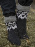 Viking Garn 2309-5 Flokken Socks - Charcoal