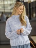 Viking Garn 2510-1a Gudrun Sweater White-Light Blue