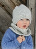 DROPS Blaze Mütze und Loopschal für Kinder - Deutschsprachige Anleitung