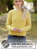 DROPS Golden Puffs Pullover - Deutschsprachige Anleitung