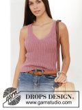 DROPS Strawberry Summer Trägertop - Deutschsprachige Anleitung