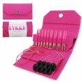 LYKKE Inter Changeable Circular Knitting Needle Set 3.5in Tips Birchwood Blush Basketweave