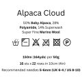 Laughing Hens Alpaca Cloud - Packung mit 10 x 50g Knoten