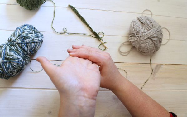 Hand stretches for knitters and crocheters